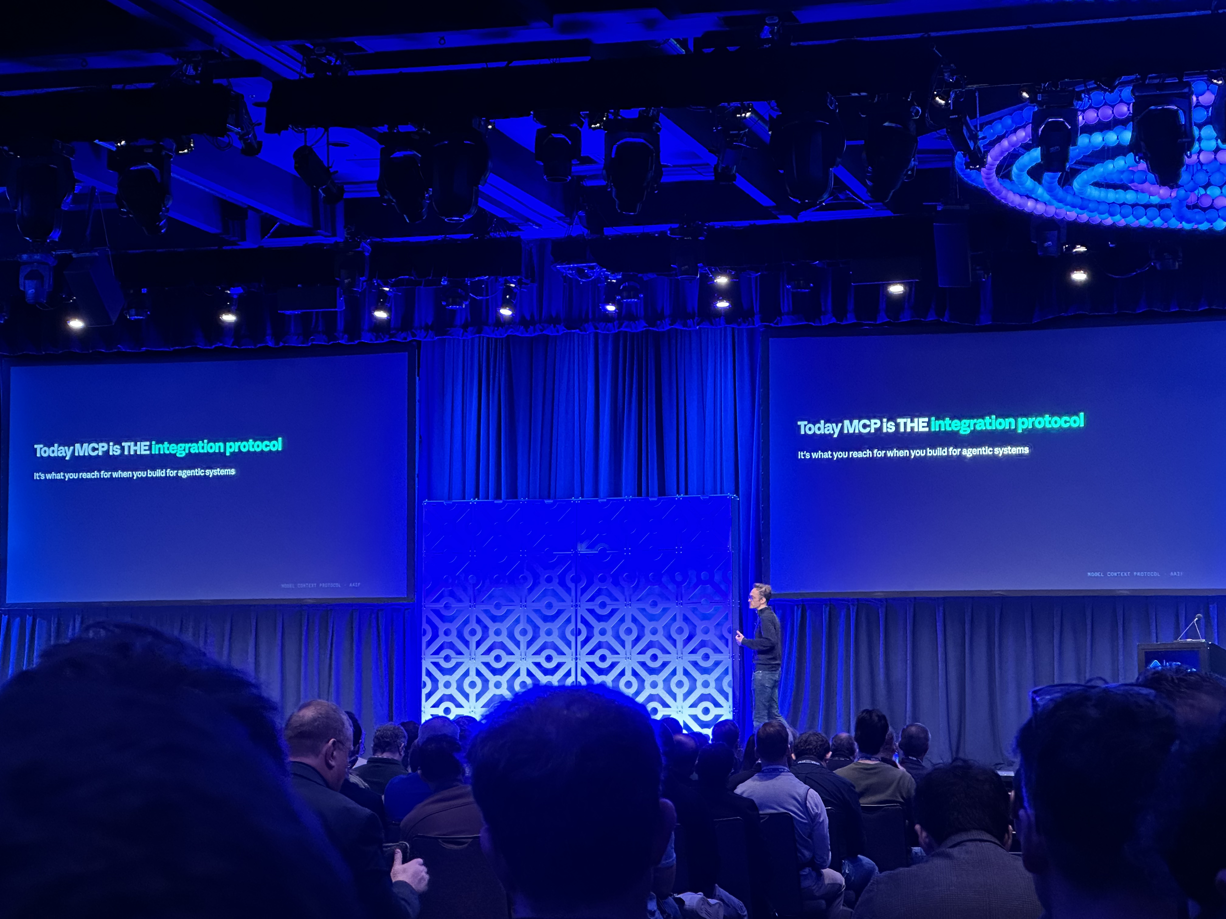 David Soria Parra presenting MCP growth metrics