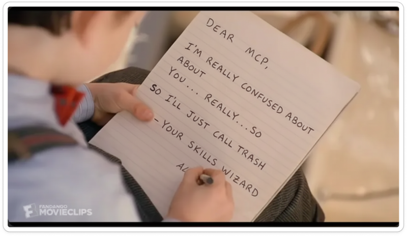 Dear MCP, I'm really confused about you... really... so I'll just call trash. - Your Skills Wizard