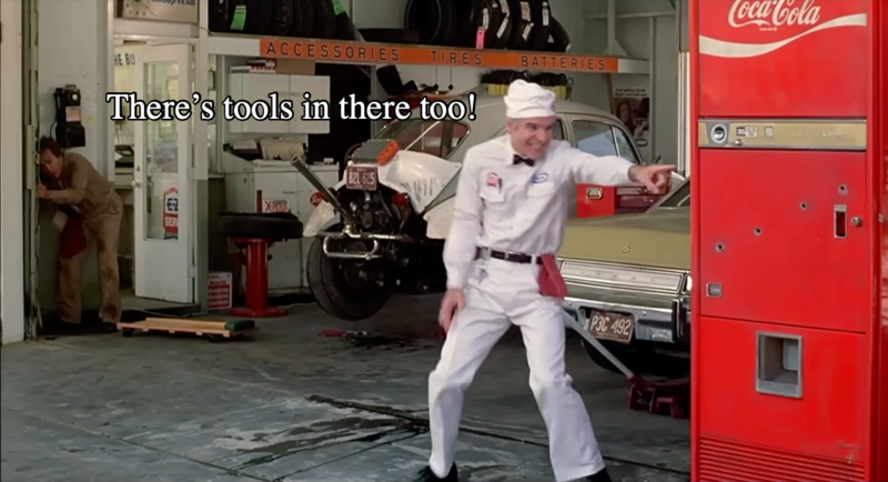 The Jerk - There's tools in there too!